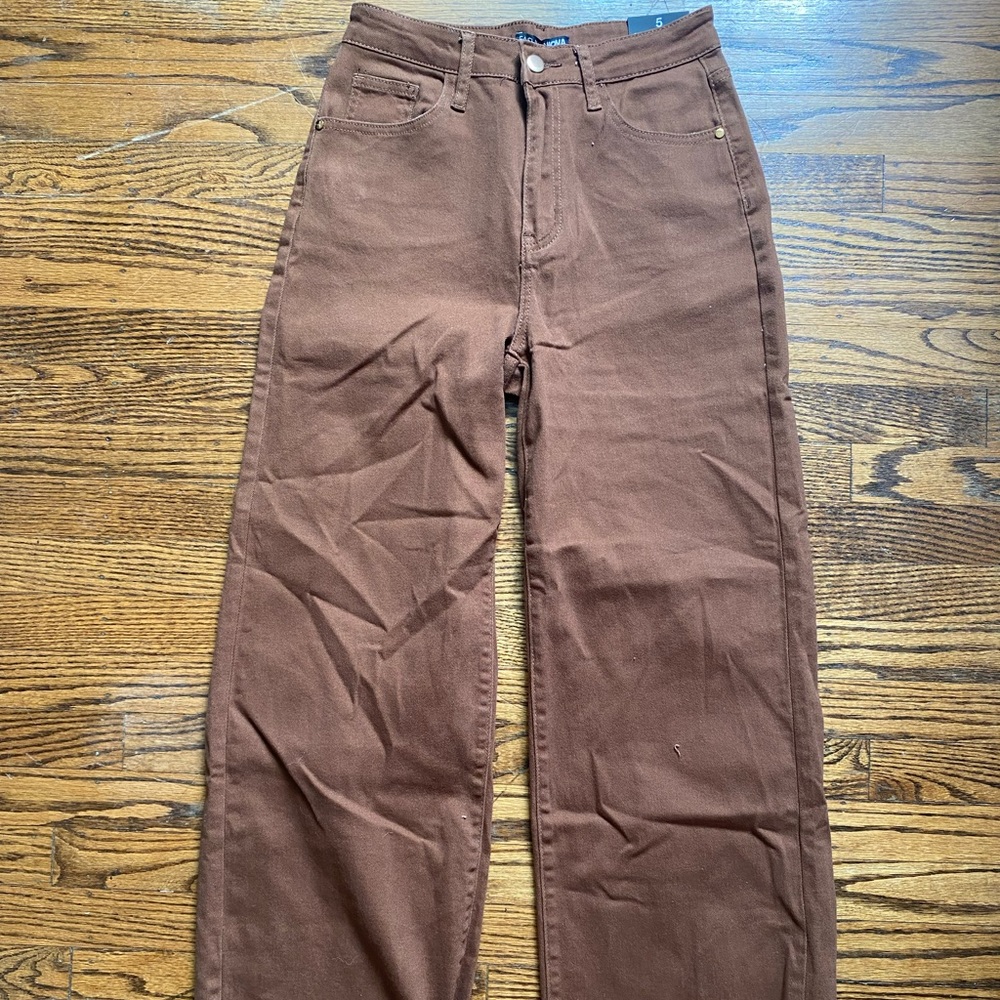Brown wide leg Fashion Nova pants